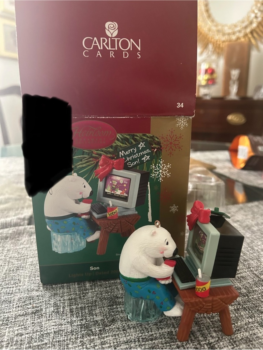 Carlton Cards Heirloom Ornament Collection POLAR BEAR SON 2004 Ornament